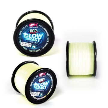 Fir Monofilament CPK Glow Supercast, Alb Stralucitor, 800m - 1000m