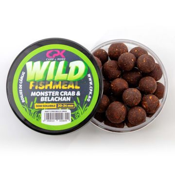 Boilies Carlig Semisolubil CPK Wild Carp, Fishmeal, 20-24mm, 170g