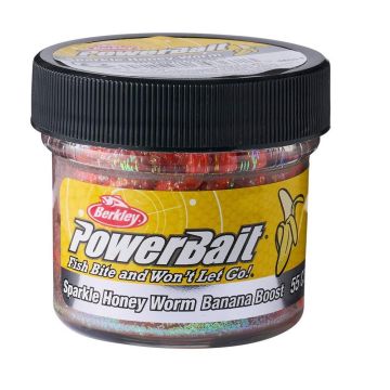 Червеи Berkley PowerBait Honey Worm, Оранжев, 55бр./кутия