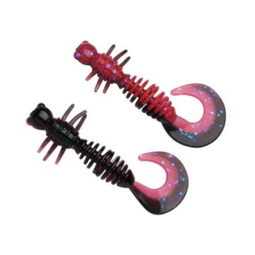 Larva Berkley Powerbait Power Curly, Salmon Egg Red/Black, 5cm, 10 бр./плик
