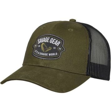 Sapca Savage Gear Badge Trucker Cap, Green
