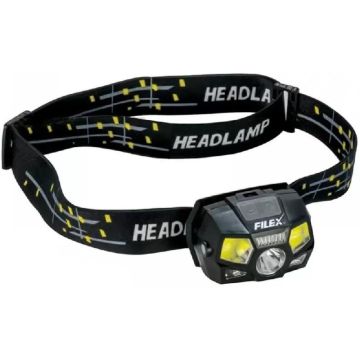 Lanterna de Cap Filfishing cu Senzor de Miscare Filex Headlamp, 120LM
