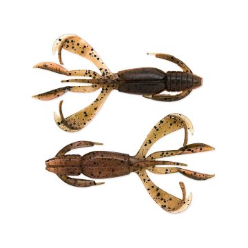 Рак Keitech Crazy Flapper, цвят 438 Green Pumpkin Fire, 7.1cm, 8бр/плик