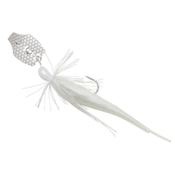 Chatterbait Savage Gear, White Silver, 12.5cm, 14.5g