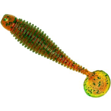 Grub Lunker City Grubster 2.75”, 214 Motor Oil Pepper, 7cm, 10buc/блистер