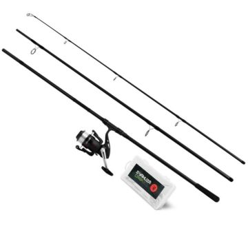 Set Delphin YAKUZA 360, 3.60m, 3lbs, 3бр + Макара 6000 cu Влакно + Аксесоари