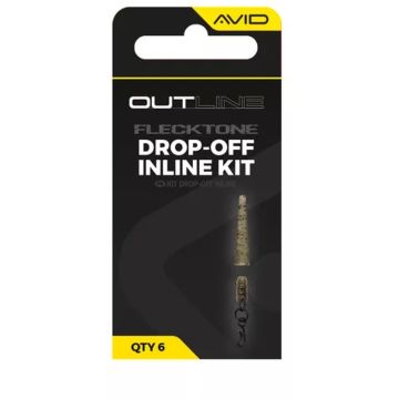 Комплект монтажи Avid Carp Outline Flecktone Drop-Off Inline, 6 бр./плик