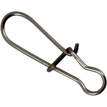 Клипса Gamakatsu Hyper Ez Snap, Stainless Black Nickel, 7buc/плик