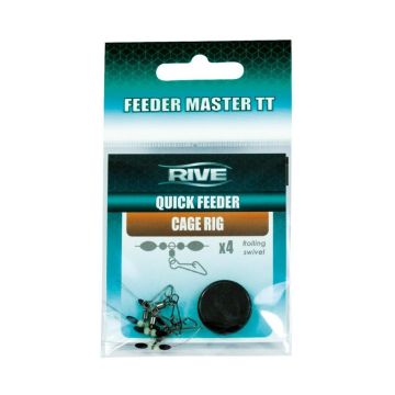Бърза клипса Rive фидер Quick Cage Rig, 4 бр./плик