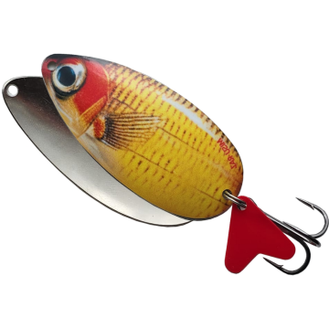 Лъжичка осцилираща Misu Никелирана Raz, Yellow/Red, 13g