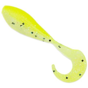 Twister Bass Assassin Curly Shad, Limetreuse Ghost, 5cm, 10бр./плик
