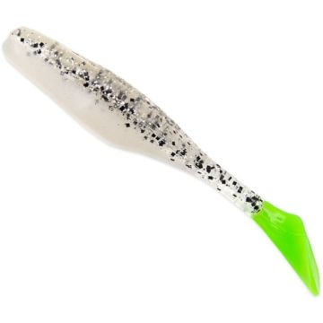 Shad Bass Assassin Turbo Shad Walleye, Silver Phantom / Chart Tail, 10cm, 10бр./плик