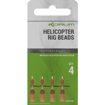 Bilute Antisoc cu Agrafa Rapida Korum Smokescreen Helicopter Rig Beads, 4buc/plic