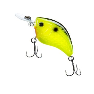 воблер Yo-Zuri 3DR-X Flat Crank Floating, Black Back Chartreuse, 5.5cm, 11g
