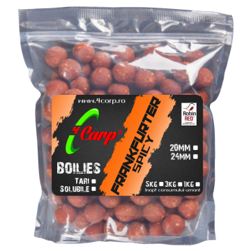 Boilies Fiert 4Carp Frankfurter Spicy, 1kg