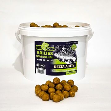Полуразтворими бойли GDA Fishing Delta Activ, 24mm, 5kg