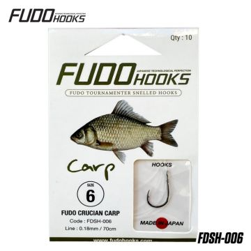Carlige Legate Fudo Crucian Carp BN, 70cm, 10buc/plic