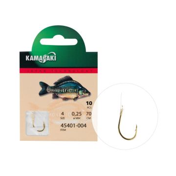 Carlige Legate Kamasaki, Gold, 70cm, 10buc/plic