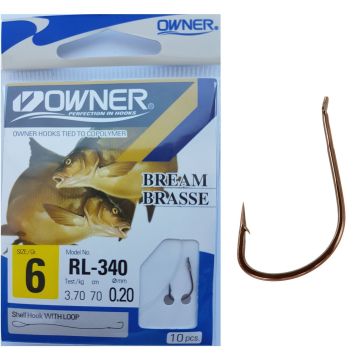 Carlige Legate Owner RL-340, 70cm, 10bucplic