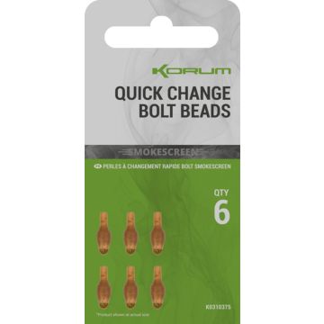 Conector Rapid Korum Smokescreen Quick Change Bolt Bead, 6buc/plic