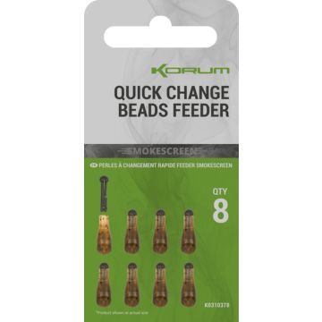 Conector Rapid Korum Smokescreen Quick Change Feeder Bead, 8buc/plic