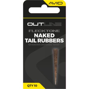 Conuri Avid Carp Outline FleckTone Naked Tail Rubber, 10buc/plic