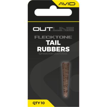 Conuri Avid Carp FleckTone Naked Tail Rubber, 10buc/plic