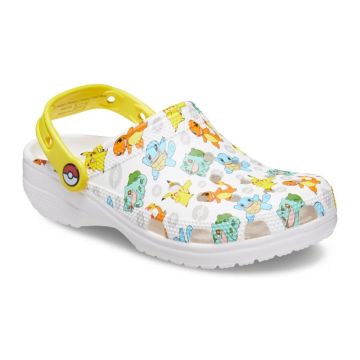Papuci Crocs Classic Pokemon 2 Clog, White/Multi
