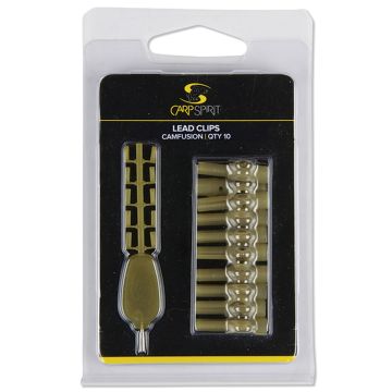 Clips Carp Spirit Lead, Clips Pentru Plumb Pierdut, Confusion, 10buc/plic