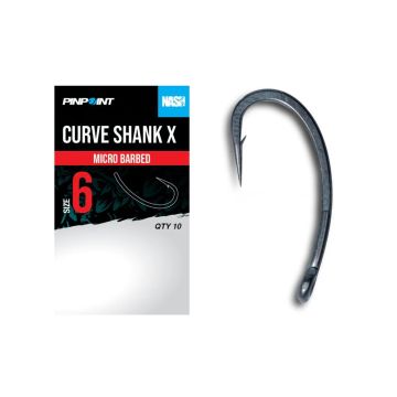 Куки Nash Curve Shank X, 10 бр./плик