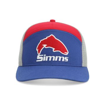 шапка Simms Brown Trout 7-Panel, цвят Navy