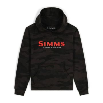 Hanorac Copii Simms Kids Logo Hoody, Woodland Camo Carbon