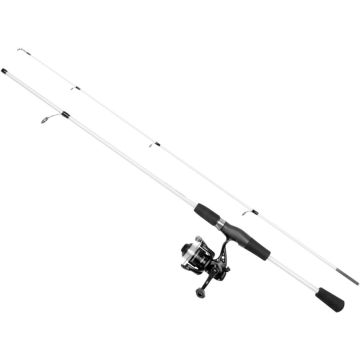 Set Zebco Disco Combo Lanseta 1.60m, 30g, 2buc + Mulineta 1000 + Fir, White