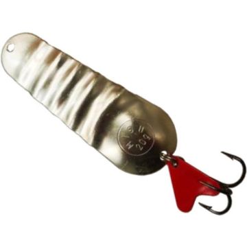 Люлееща лъжичка Misu, средна, Гъсеница, сребриста, 20g