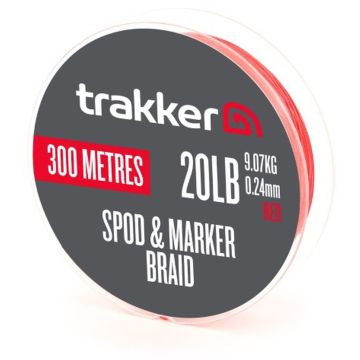 Fir Textil Spod & Marker Braid, Rosu, 300m