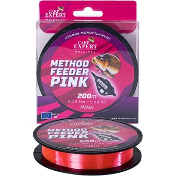 Монофилен шнур Carp Expert Method фидер, розов, 200m