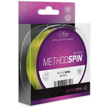 Монофилно влакно Delphin FIN Method SPIN, нееластично, жълто флуо, 150m