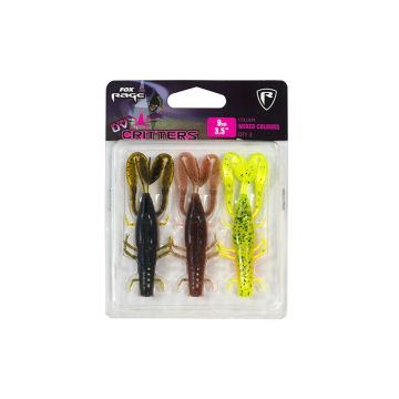 Kit Shad Fox Rage Critter UV Mixed Colour, 9cm, 3buc/plic