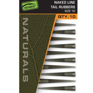 Конуси Fox Edges Clips за губещо олово Fox Edges Naturals Naked Line Tail Rubbers, №10, 10 бр./плик