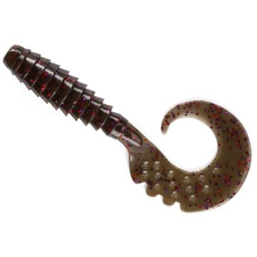 Grub FishUp Fancy Grub 1", 050 Green Pumpkin Brown/Red & Purple, 2.5cm, 12buc/plic