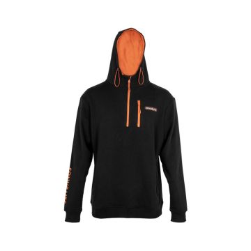 Худи Sonubaits 1/4 Zip Hoodie, Negru/Portocaliu