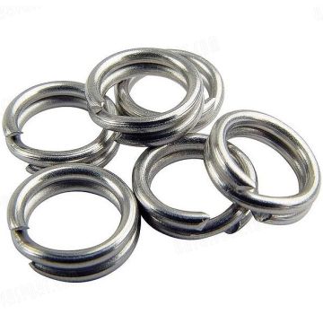 Inele Despicate Mustad Round Split Ring SS, 10bucplic