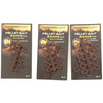 Inele Elastice Enterprise Tackle Pellet-Bait Bands, Brown, 24buc/plic