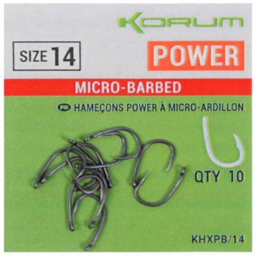Куки Korum Xpert Power Hook, 10 бр./плик