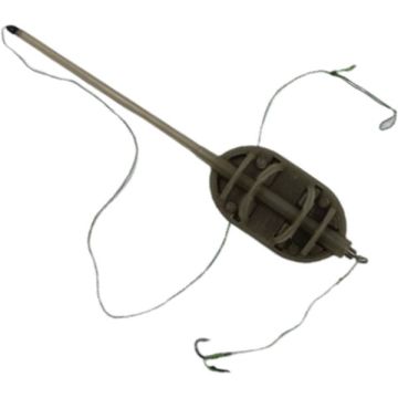 Montura Crap Inline cu Method Feeder Plat 100g