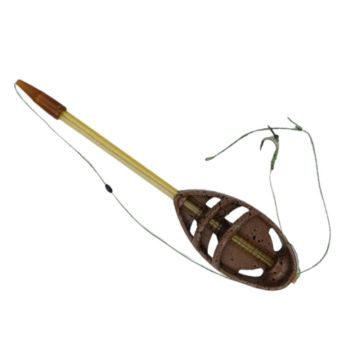 Montura Crap Inline cu Method Feeder Plat, Mon 47, 30g