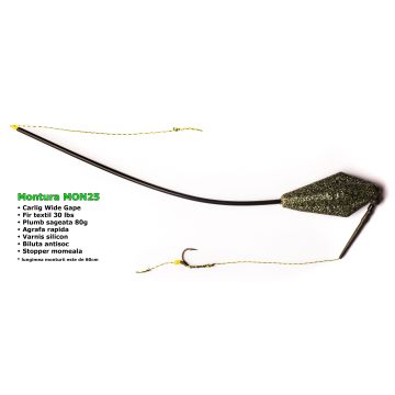 Montura Crap Inline cu Plumb Sageata 80g