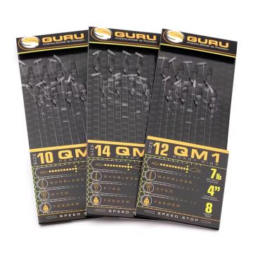 Carlige Legate Guru QM1 Speed Stop Rigs, 10cm, 8buc/plic