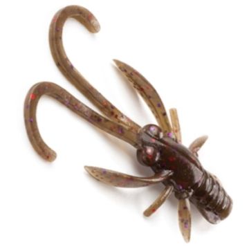 Naluca FishUp Baffi Fly 1.5", Culoare 050 Green Pumpkin Brown/Red & Purple, 3.8cm, 10buc/plic