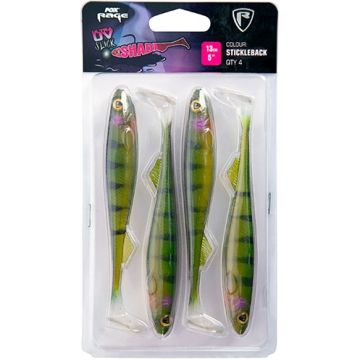 Shad Fox Rage Slick Shad Ultra UV, Stickleback, 11cm, 4buc/blister